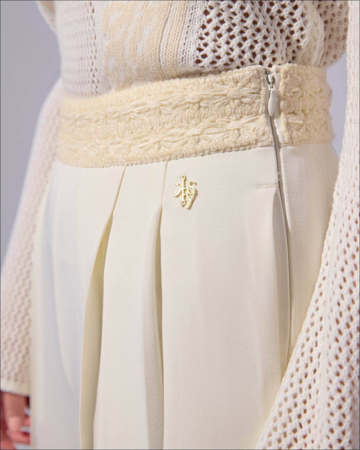 
                    
                      Cady Wide Leg Trousers - KERSY STRAUSS
                    
                  