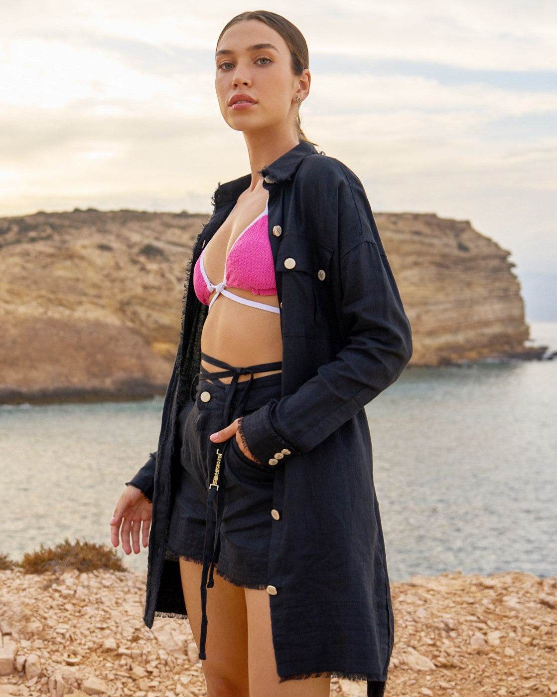 
                    
                      KOUFONISIA Linen Long Blouse - KERSY STRAUSS
                    
                  