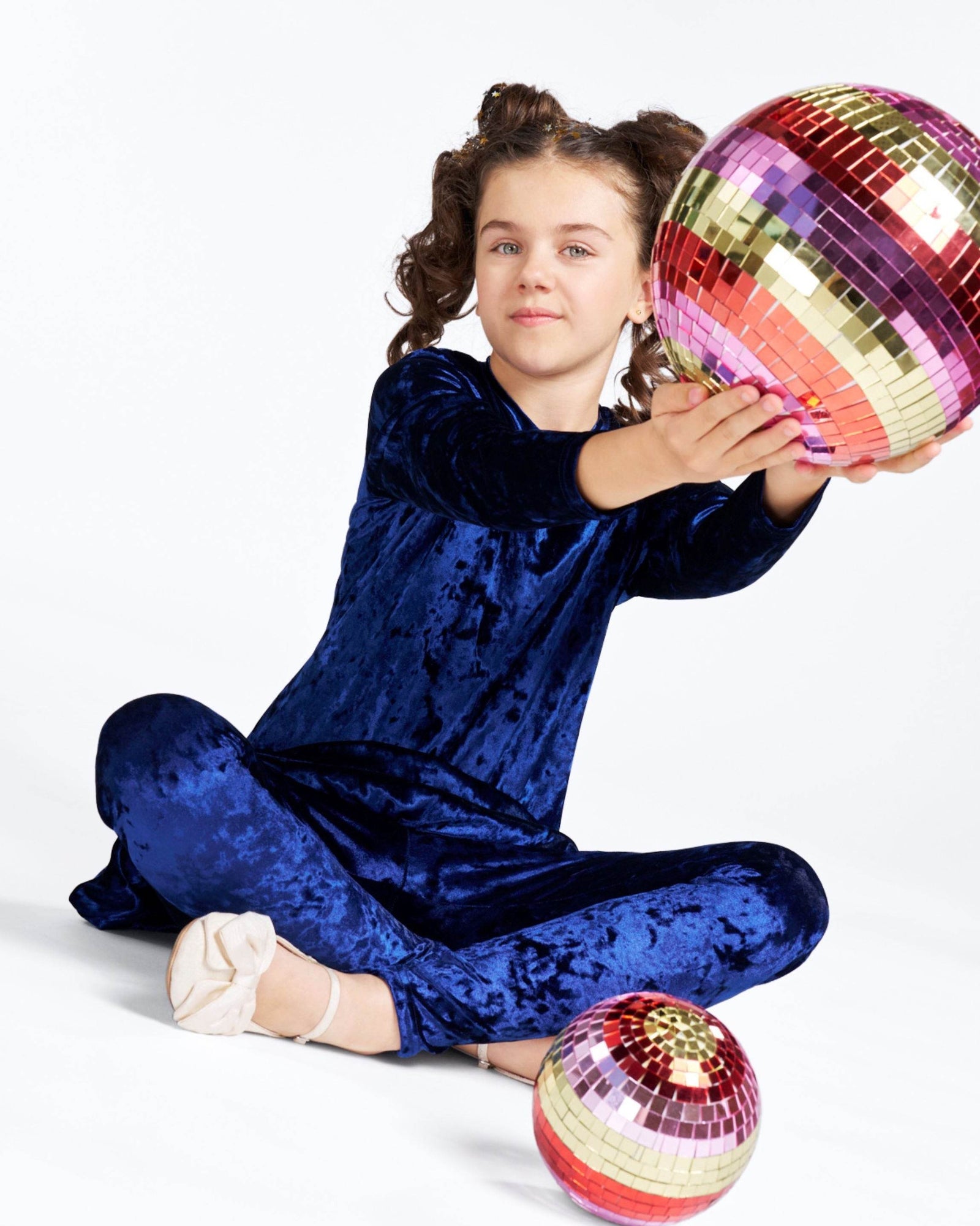 Party Velvet Leggings Kids - KERSY STRAUSS