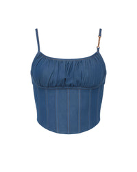 Denim Corset Top