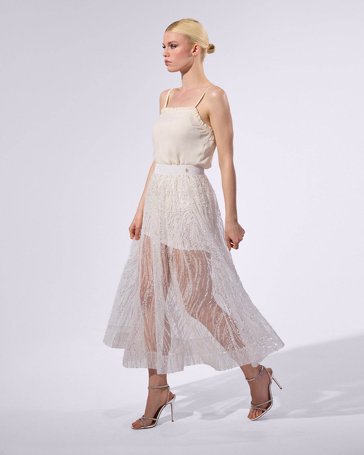 
                    
                      Diamond Embroidered Skirt - KERSY STRAUSS
                    
                  