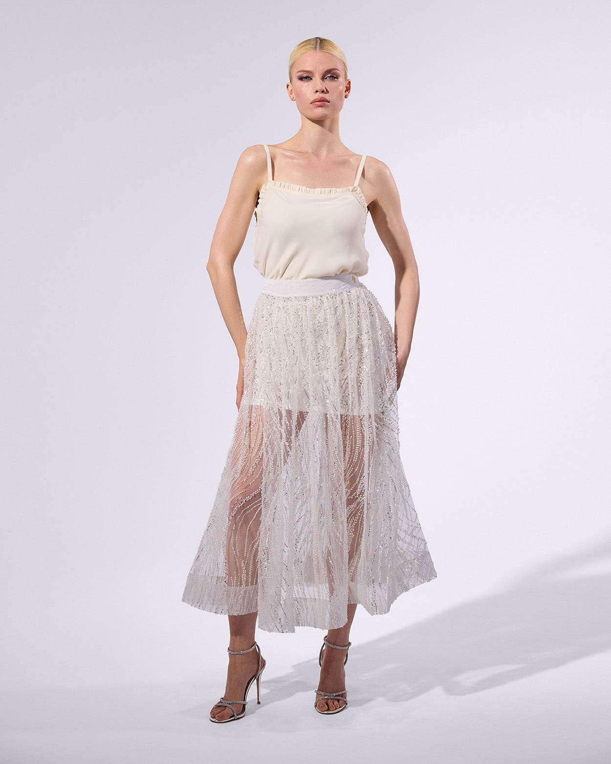 
                    
                      Diamond Embroidered Skirt - KERSY STRAUSS
                    
                  