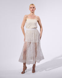 Diamond Embroidered Skirt