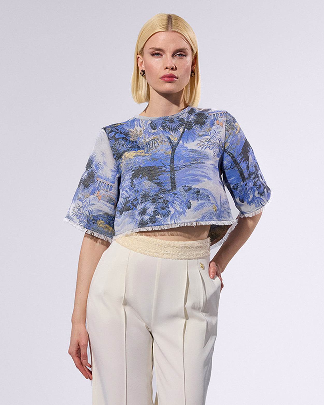 
                    
                      La Baja Jacquard Top - KERSY STRAUSS
                    
                  