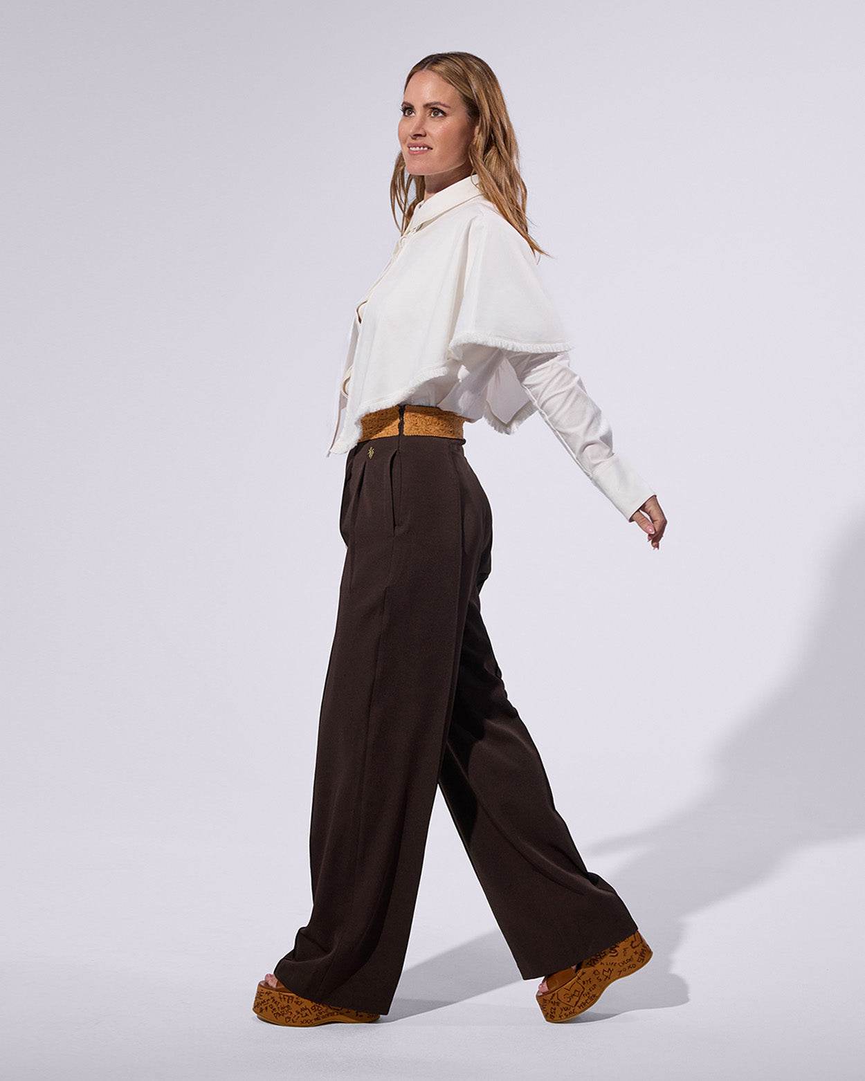 
                    
                      Cady Wide Leg Trousers - KERSY STRAUSS
                    
                  