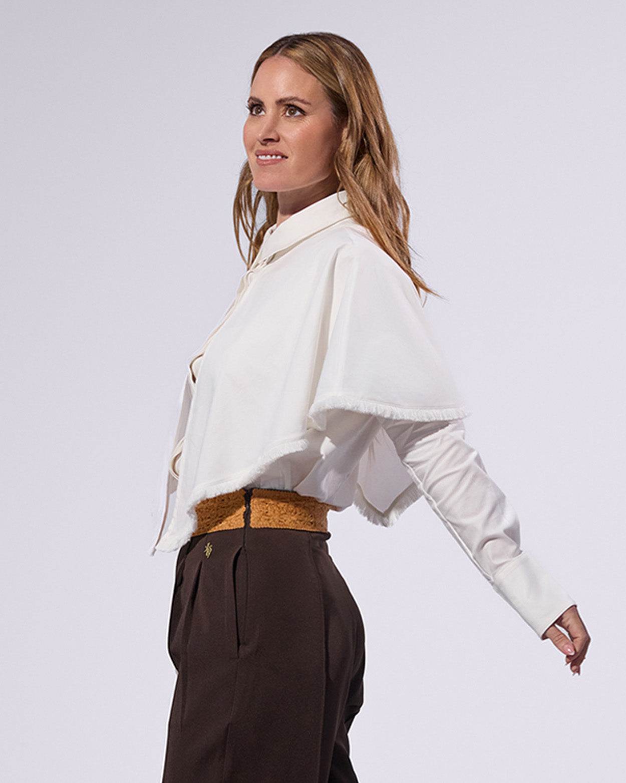 
                    
                      Cape Cotton Blouse - KERSY STRAUSS
                    
                  