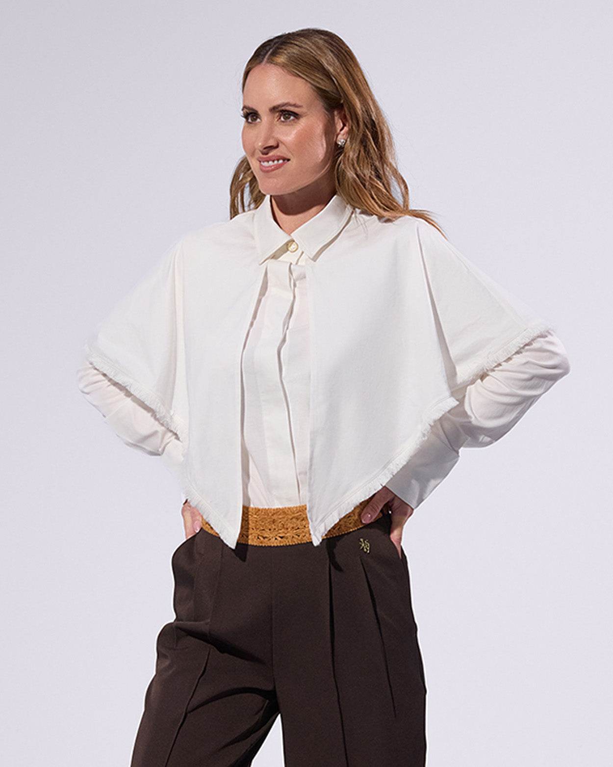 
                    
                      Cape Cotton Blouse - KERSY STRAUSS
                    
                  