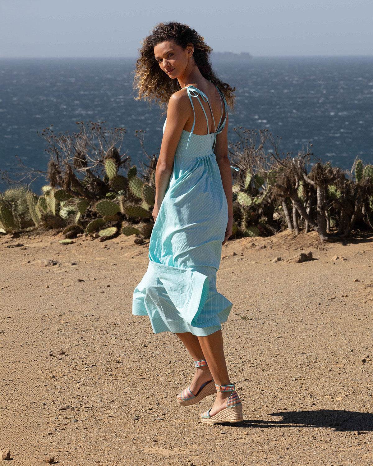 Cotton Striped Summer Dress - KERSY STRAUSS