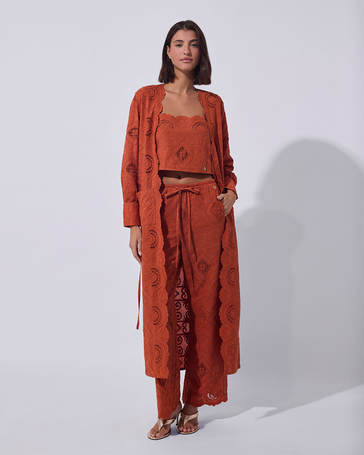 Anglaise Lace Caftan