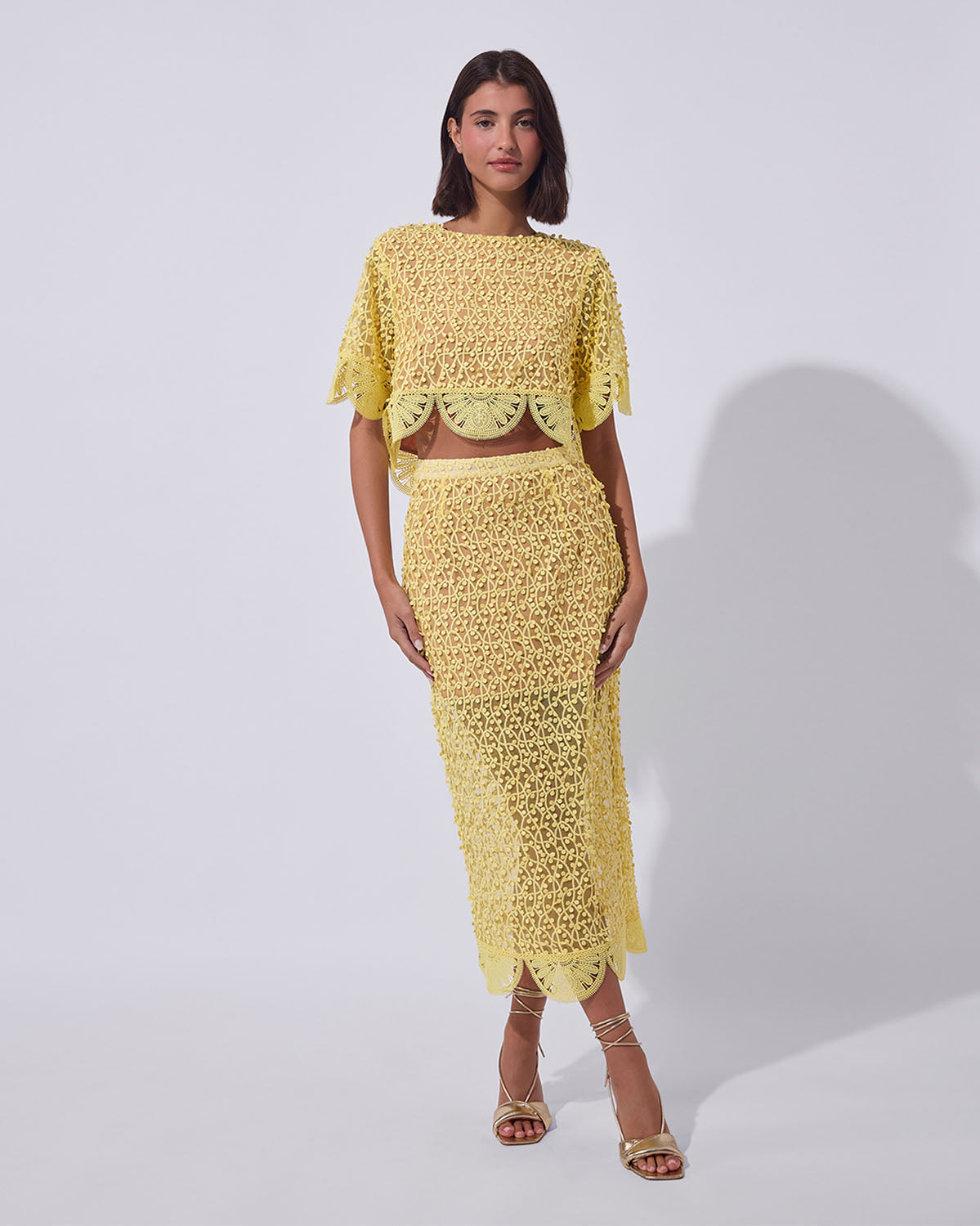 Confetti Sky Lace Skirt