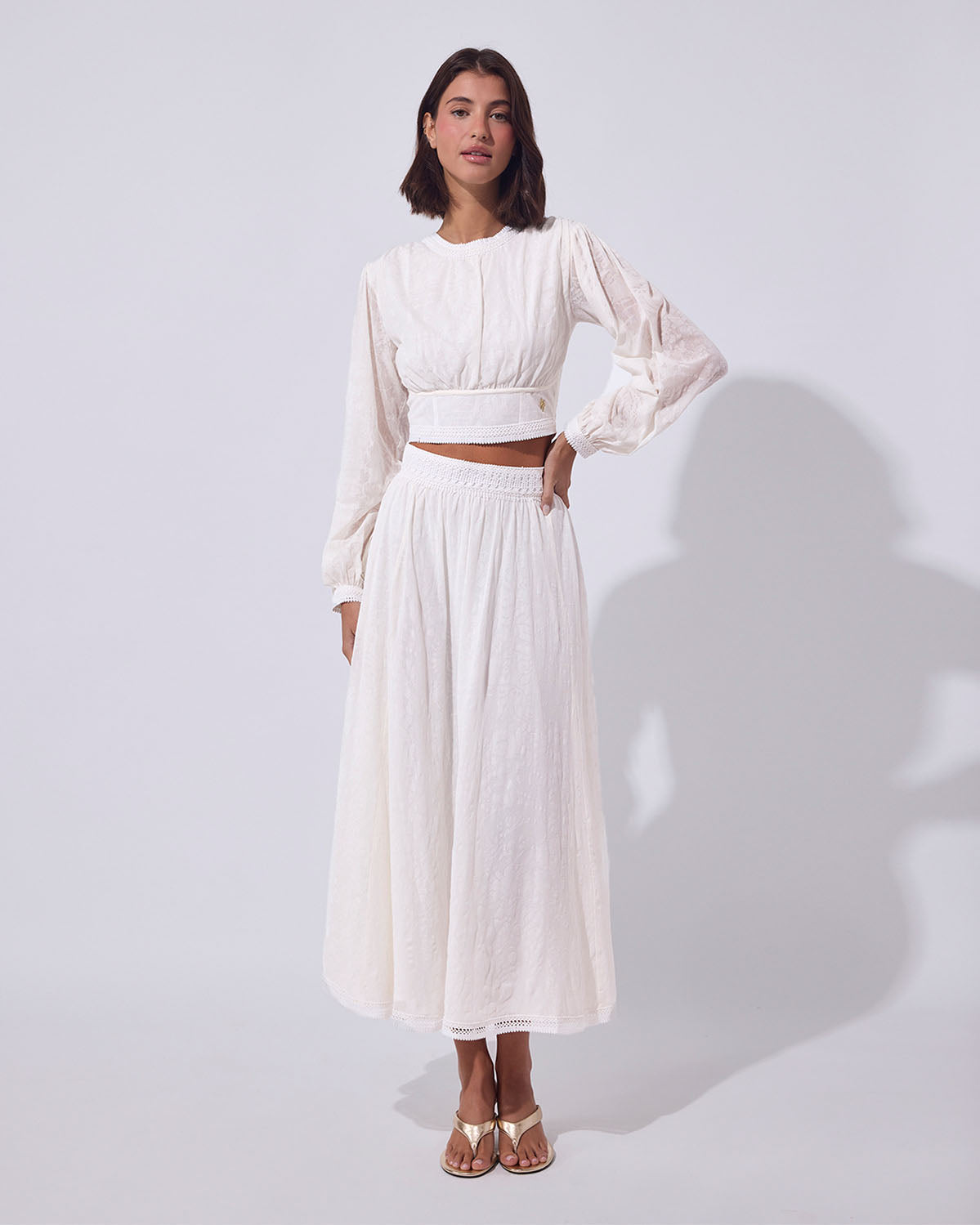 Velvet Cotton Fleur Skirt