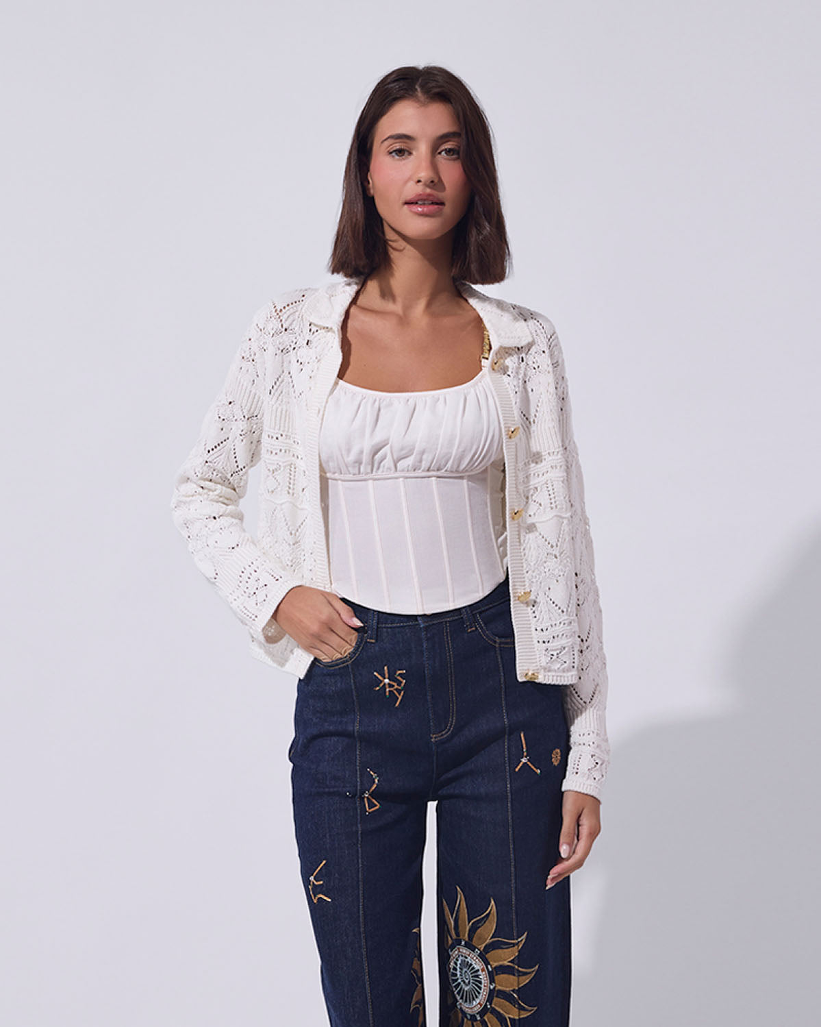 Sea of ​​Stars Denim Pants