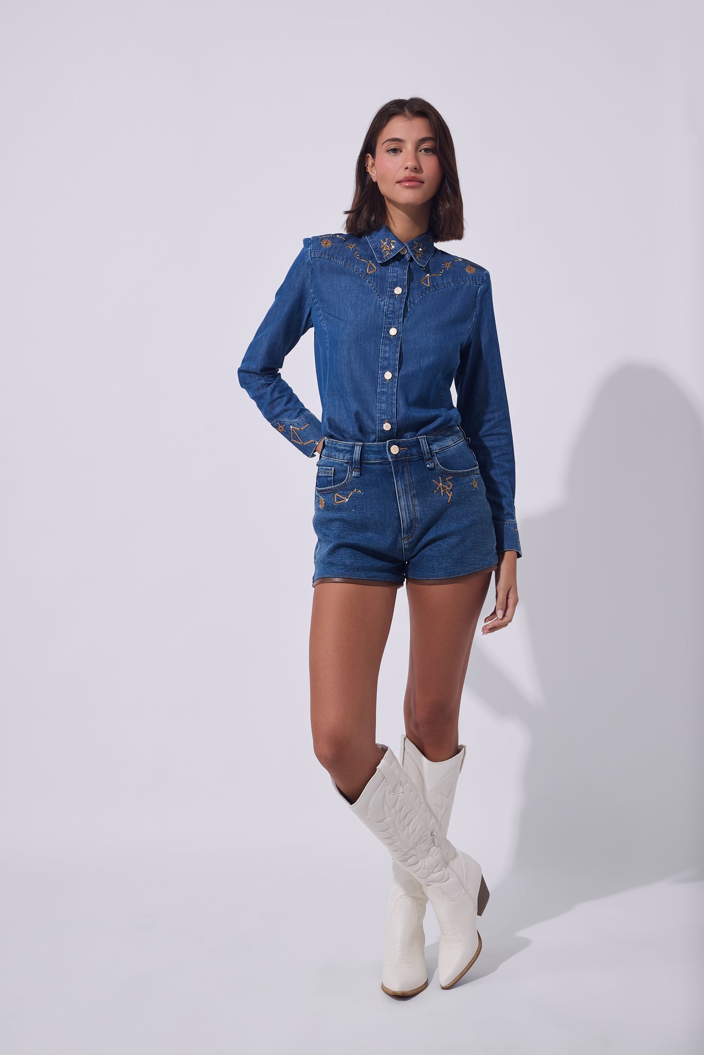 Sea of ​​Stars Denim Shirt